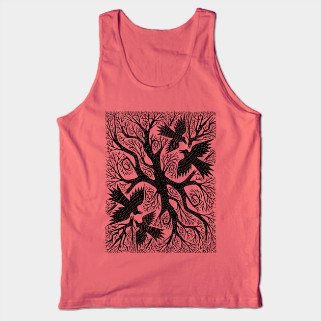 The Raven Tree Tank Top by MatthewTaylorWilson